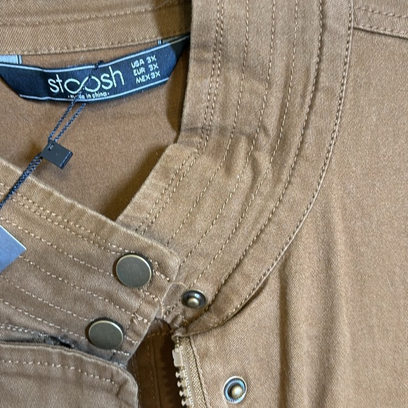 NWT 3XL by STOOSH brown light weight jacket. - Picture 6 of 7
